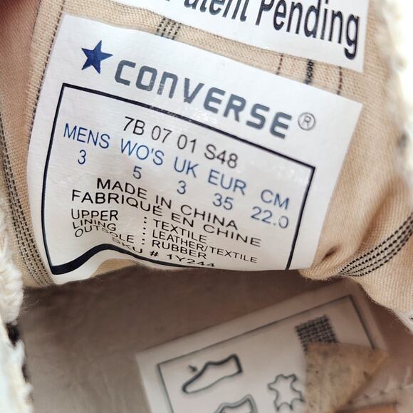 Converse Chuck Taylor John Varvatos Slip On No Lace Sneakers Unisex Beige M3 W5 - Picture 6 of 7